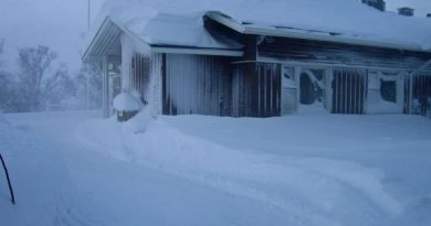 There's no doubt it is winter at Kilpisjärvi. ( Oula Kalttopää / Yle)
