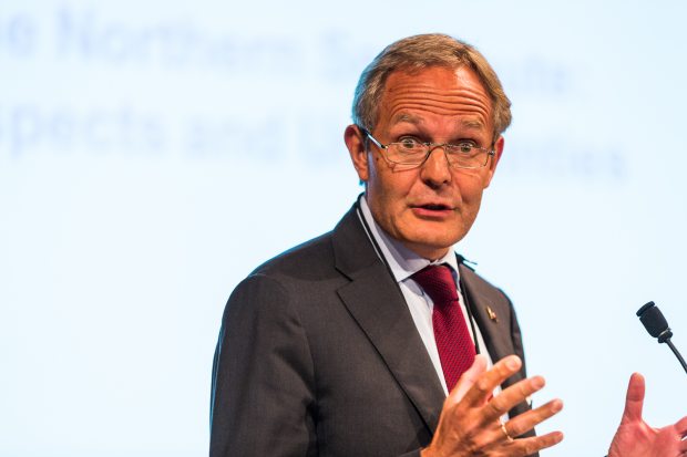 Felix Tschudi, head of Tschudi Shipping Company based in Norway. (Loren Holmes / Alaska Dispatch)