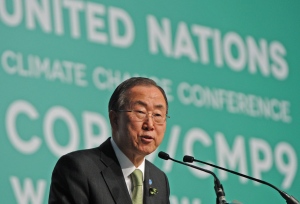 UN Secretary General Ban Ki-moon urged delegates at the conference Tuesday to