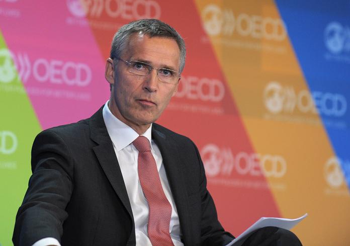 Jens Stoltenberg at OECD headquarters in Paris on May 29, 2013 while serving as Norway's Prime Minister. (Eric Piermont)