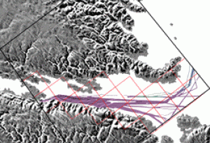 Coloured sections indicate where the seafloor has been mapped in Frobisher Bay. (Ocean Mapping Group / Weston Renoud)