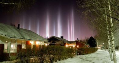 Photos of striking "pillars of light" by Oulu photographer Thomas Kast were featured as the Astronomic Picture of the Day on the NASA website. (Thomas Kast)