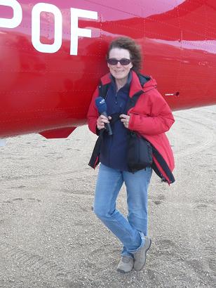 Back to Greenland 2014? Ice blogger shelters from the wind at Zackenberg station, High Arctic Greenland (I.Quaile)