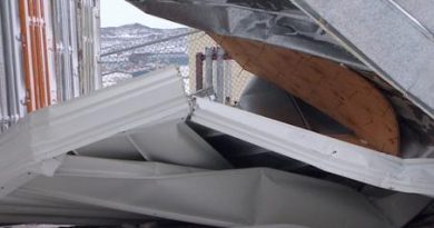 This was a shed. Winds gusted up to 141 km/h on the night of Jan. 7th Winds gusted up to 141 km/h on the night of Jan. 7th (Vincent Desrosiers/CBC)