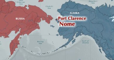 Port Clarence is one of several sited being examined by the U.S. Army Corps of Engineers for a possible deepwater port serving the Arctic. An Oregon-based company says it has developed a business plan for constructing a port there. (Alaska Dispatch illustration)