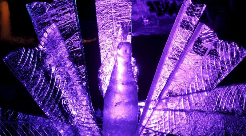 Ice sculpture in Helsinki in February 2014. (Heikki Saukkomaa / Lehtikuva / AFP)