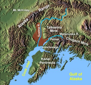 Map of the Matanuska-Susitna Valley. (Wikimedia Commons)