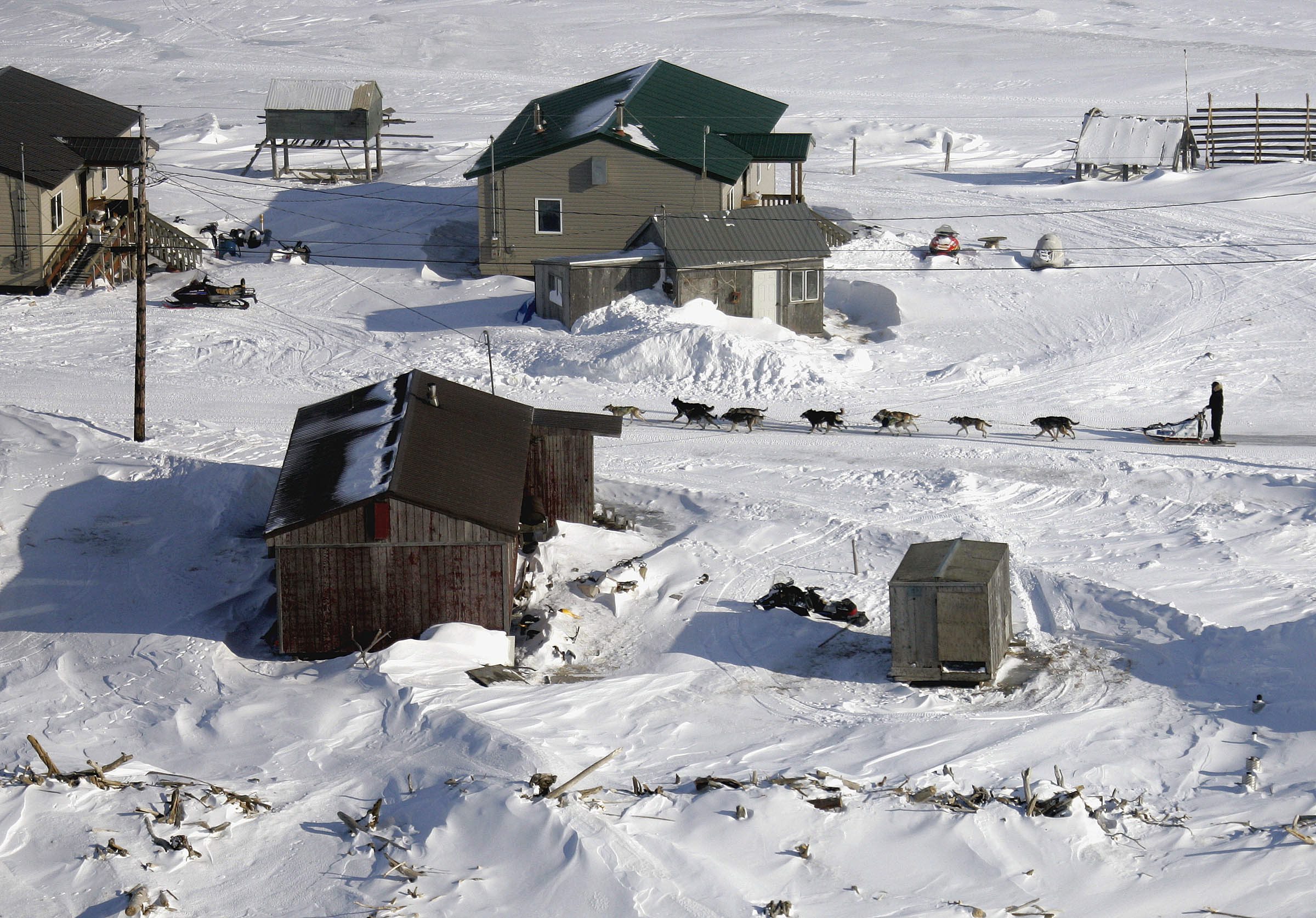 A view of Shaktoolik, Alaska. (Al Grillo / Alaska Dispatch)