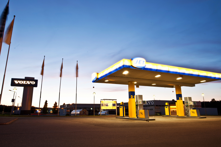 A gas station in Sundsvall, a town in eastern Sweden. (iStock)