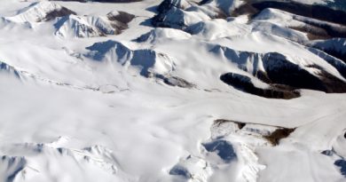 Axel Heiberg Island, off eastern Canada’s Ellesmere Island (pictured), is one of the northernmost spots of land on the Earth today. But in the Cretaceous period, when the animal that owned the preserved vertebra was alive, the island was at a more southerly latitude than the dinosaur-rich North Slope of Alaska, the study points out. (iStock)