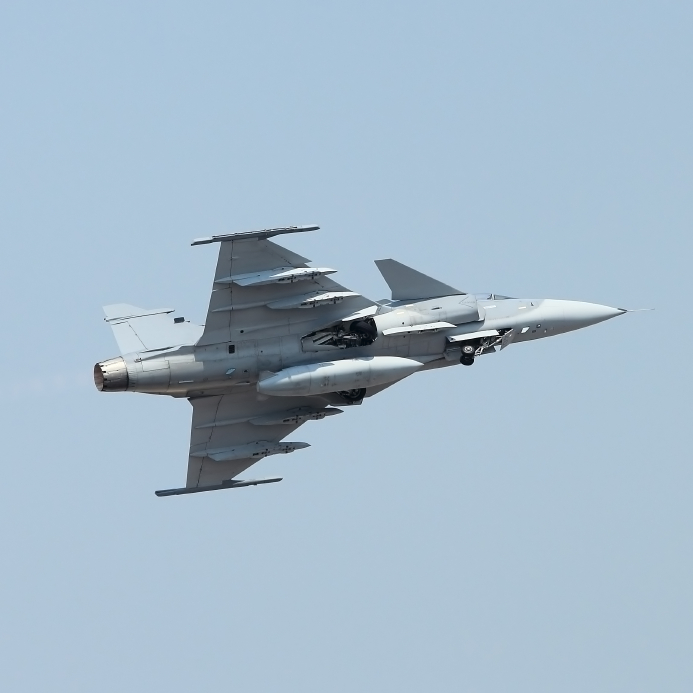 A JAS Gripen combat aircraft. Sweden's parliament had already agreed to purchase 60 JAS Gripen planes but Enstrom believes that 10 more should be bought. (iStock)
