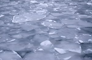 Ice shelf breaking up on a river in Alaska. (iStock)