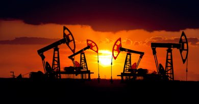 Oil field at sunset in Kazakhstan. (iStock)