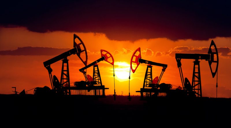 Oil field at sunset in Kazakhstan. (iStock)