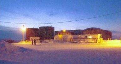 In 2011, 87,000 litres of gasoline spilled from the tank farm in Resolute, Nunavut. Over a million litres of fuel have been spilled in the territory since its creation in 1999. (Government of Nunavut photo)