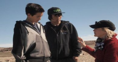 Lukasi Forrest, Travis Kunnuk and Marie-Helene Cousineau during filming of Uvanga. Cousineau says the group is now working on a feature film about suicide, prompted by the death of a friend a year and a half ago. (Uvanga Facebook page)