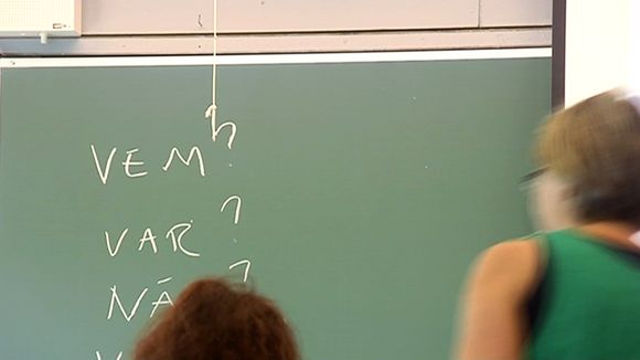 A Swedish lesson in a Finnish-language school; but native speaker numbers have been dwindling for 40 years. ( Yle )