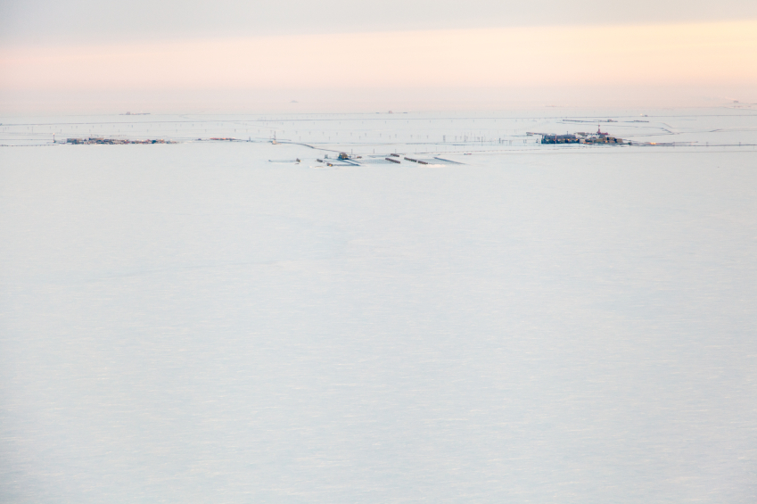 Oil infrastructure located at Prudhoe Bay, Alaska. (iStock)