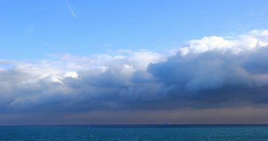 From the White Cliffs of Dover to the Great White North. Photo taken while crossing the English Channel, 2012. (Mia Bennett)