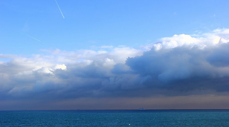 From the White Cliffs of Dover to the Great White North. Photo taken while crossing the English Channel, 2012. (Mia Bennett)