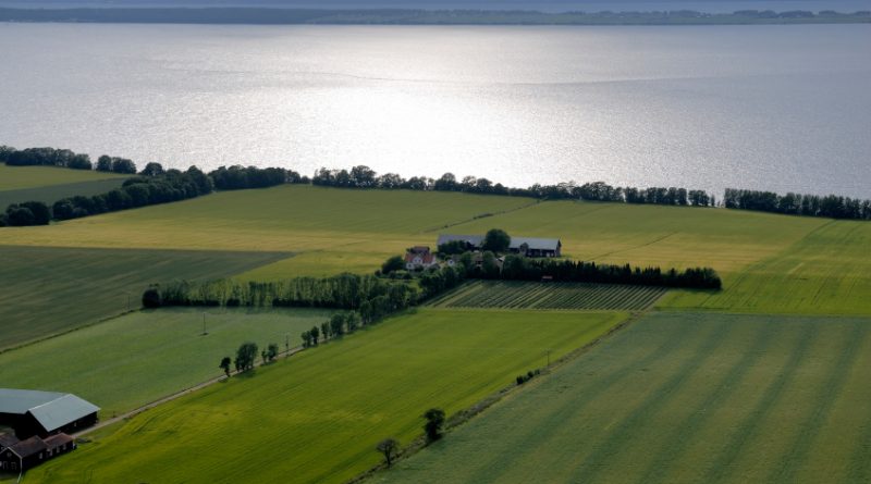 A farm on the edge of Vättern Lake in Sweden. (iStock)