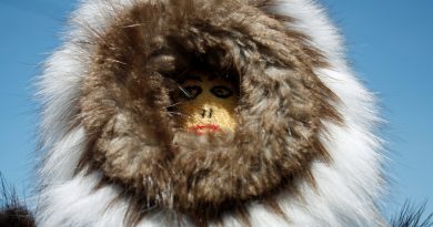A handmade doll with fur trim from the Arctic community of Inuvik in Canada's Northwest Territories. (iStock)