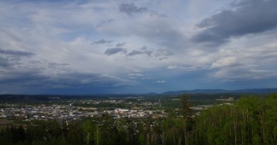 The view from UNBC over Prince George, BC. (Mia Bennett)