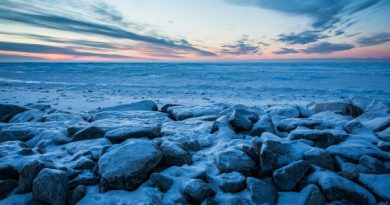 The Chukchi Sea looking out from the North Slope village of Kivalina. (Loren Holmes / Alaska Dispatch)