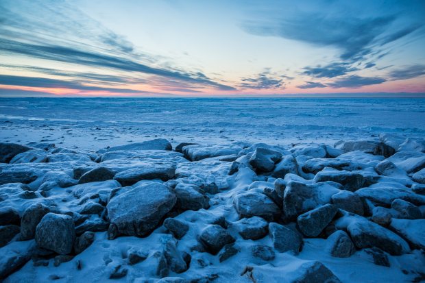 The Chukchi Sea looking out from the North Slope village of Kivalina. (Loren Holmes / Alaska Dispatch)
