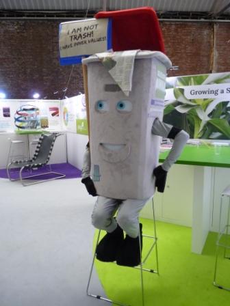 Conference mascot Richard Rubbish needs a break. (Irene Quaile)