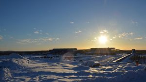 Kaunisvaara industrial area. (Courtesy Northland Resources)