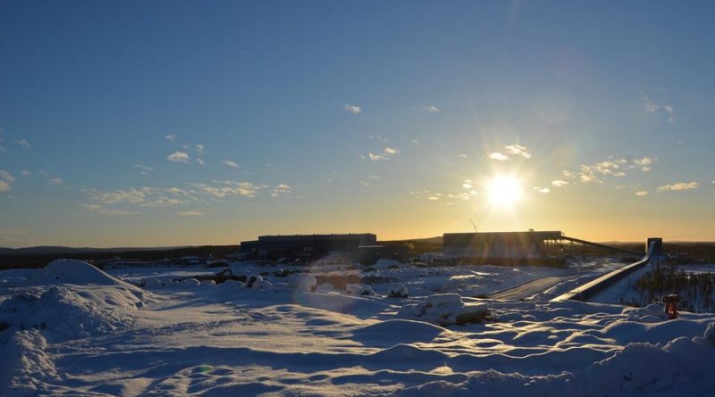 Kaunisvaara industrial area. (Courtesy Northland Resources)