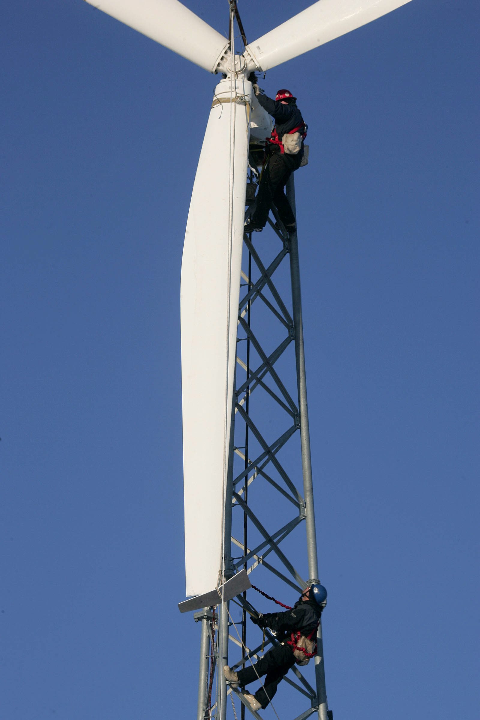 Wind turbine. Photo Al Grillo, AP. Eye on the Arctic