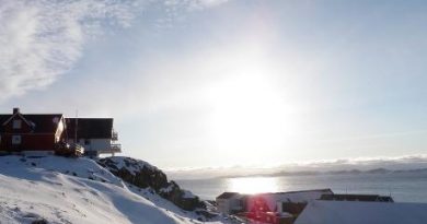 The old town in Greenland's captial city of Nuuk. (Eilís Quinn/Eye on the Arctic)