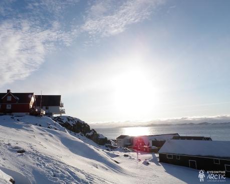 The old town in Greenland's captial city of Nuuk. (Eilís Quinn/Eye on the Arctic)