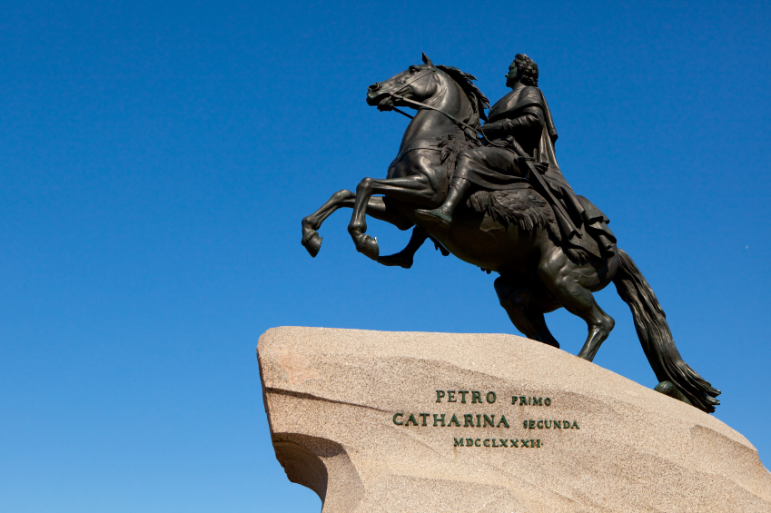 The Bronze Horseman a monument to Peter the Great the founder of St Petersburg, Russia. (iStock)