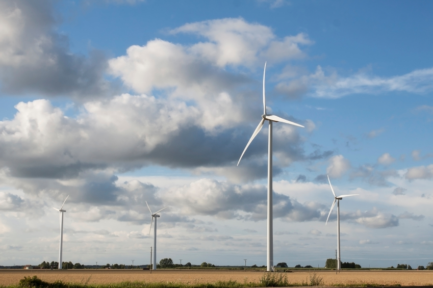 Wind turbines on a field in Sweden. (iStock)