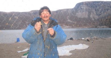 "Nobody cares for our concerns,” says Jerry Natanine, mayor of Clyde River, Nunavut. “And our Minister [of the Environment] in Ottawa, Leona Aglukkaq, not speaking up against this for Inuit is very wrong.” (Courtesy Jerry Natanine)