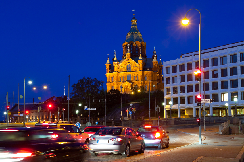 Traffic in downtown Helsinki. (iStock)