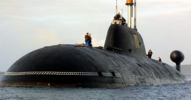 A Russian nuclear submarine pictured in 2004.( Fred Tanneau /AFP/Getty Images)