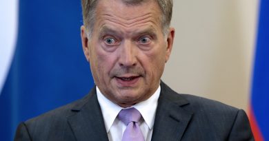 Finnish President Sauli Niinistö at a press conference in Russia in August 2014. (Ivan Sekretarev /AFP/Getty Images)