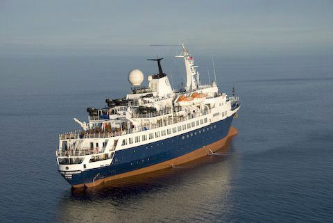 The Clipper Adventurer cruise ship shown in 2010. The cruise ship passengers were stranded in the Arctic for almost two days before being rescued by the Canadian Coast Guard. (Canadian Coast Guard / The Canadian Press)
