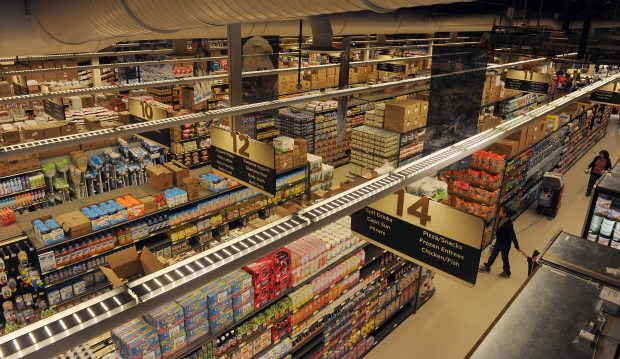 The new Swanson's grocery store opened up in Bethel over the summer. (Bob Hallinen / Alaska Dispatch News)
