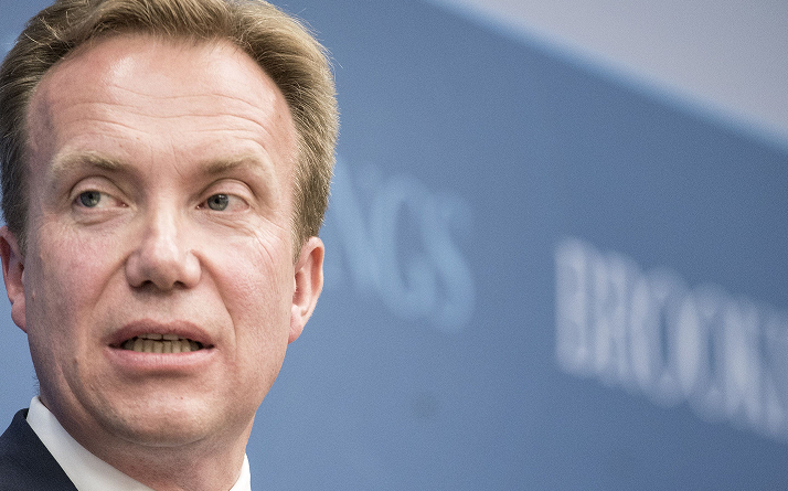 Norway’s Minister of foreign affairs Børge Brende speaks at the Brookings Institution June 16, 2014 in Washington, DC. (Brendan Smialowski / FP/Getty Images)