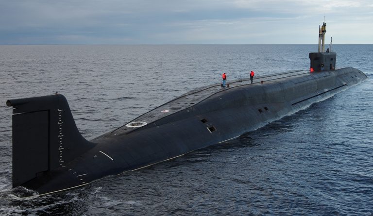 The strategic submarine "Vladimir Monomakh" has passed trials and is preparing for commissioning with the Navy. (Sevmash news release)