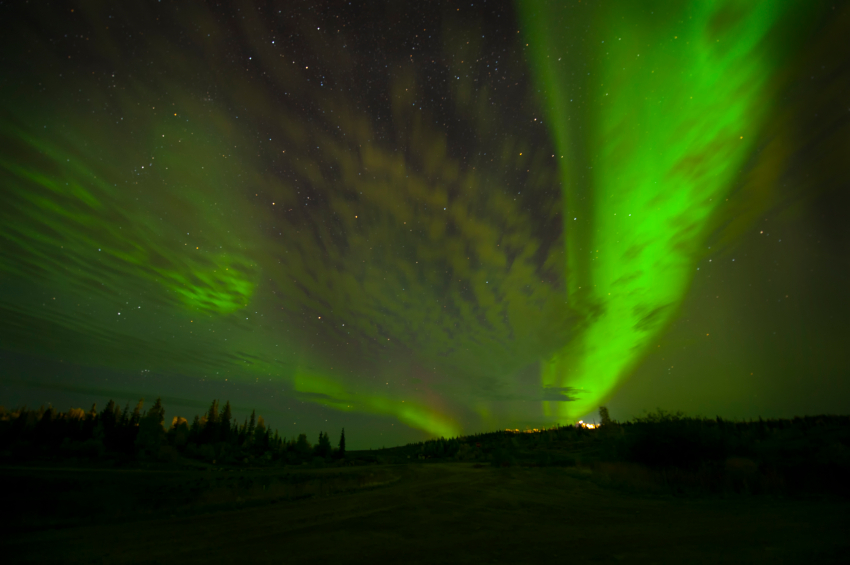 The Northern Lights near the city of Yellowknife in Canada's Northwest Territories. (iStock)