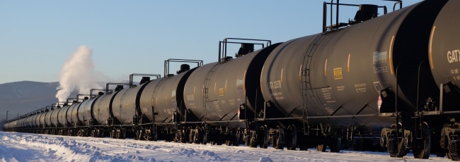 Oil-by-train. (Thomas Nilsen/Barents Observer)