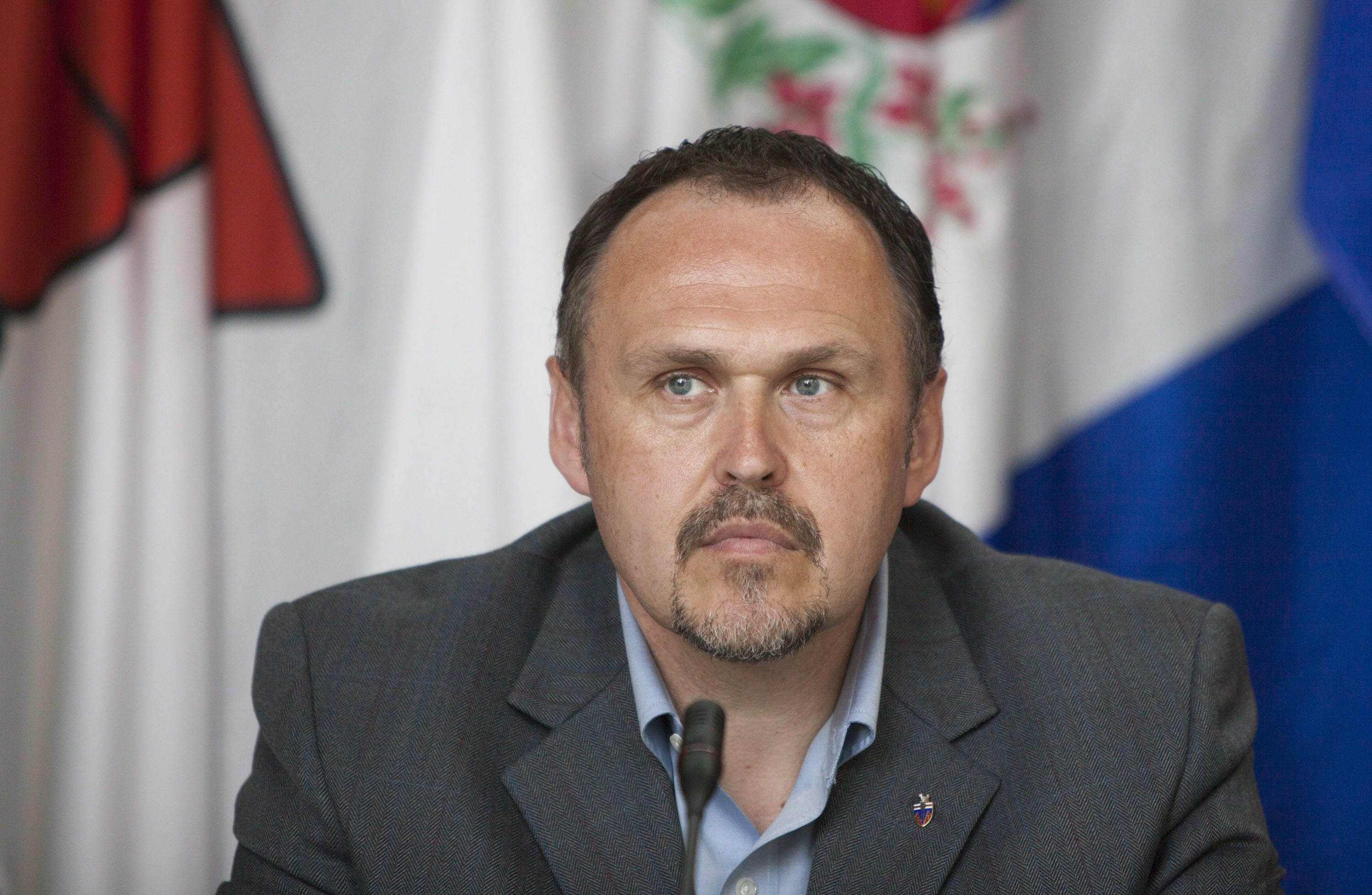 "We stand ready to support our national government in whatever way we can," said Yukon Premier Darrell Pasloski during the Ottawa attacks on Wednesday. Pasloski is pictured above at a premier's conference in 2011. (James Mackenzie / The Canadian Press)