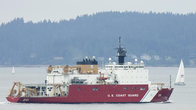 The U.S. Coast Guard icebreaker Healy in 2007. (Ted S. Warren/AP)