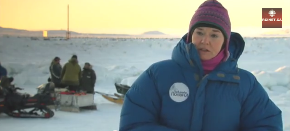 Canadian senator Celine Herviex-Payette in Iqaluit, Nunavut in 2010. (Radio Canada International)